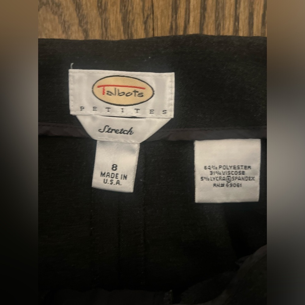 Talbots Black Women’s Dress Pants - Picture 2 of 3